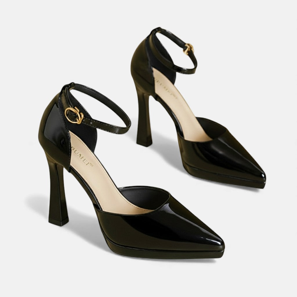 Zapatos de tacón de piel