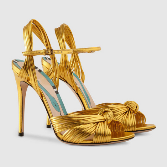 Liora Metallic Heeled Sandals