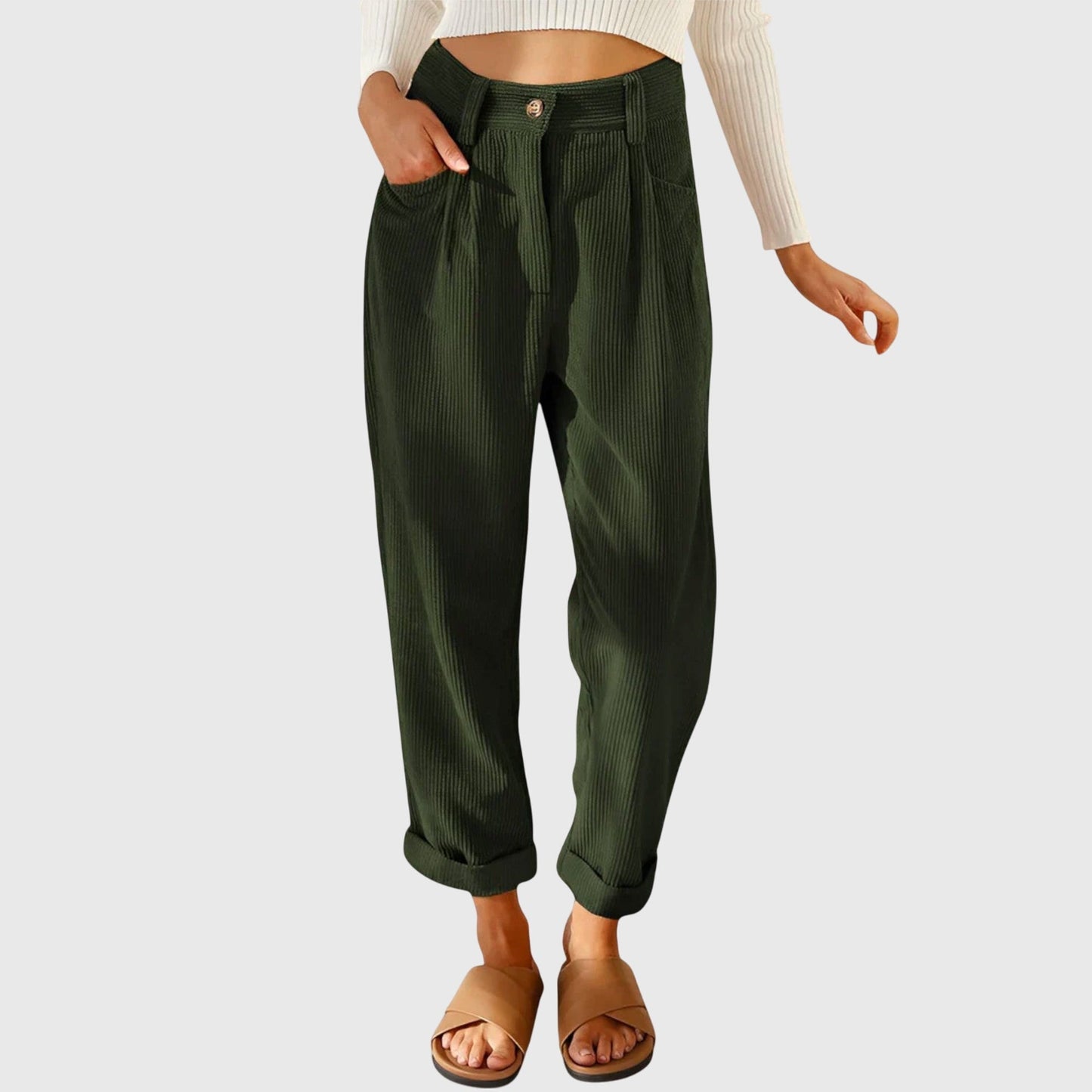 Pantalones de pana modernos