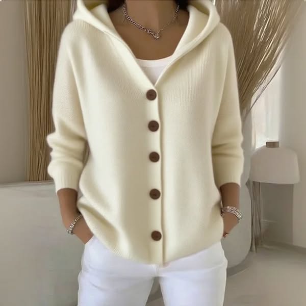 Mila | Soft Hooded Knit Cardigan