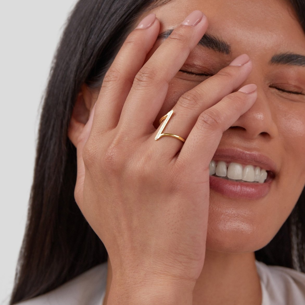 Anillo Mila de oro trenzado