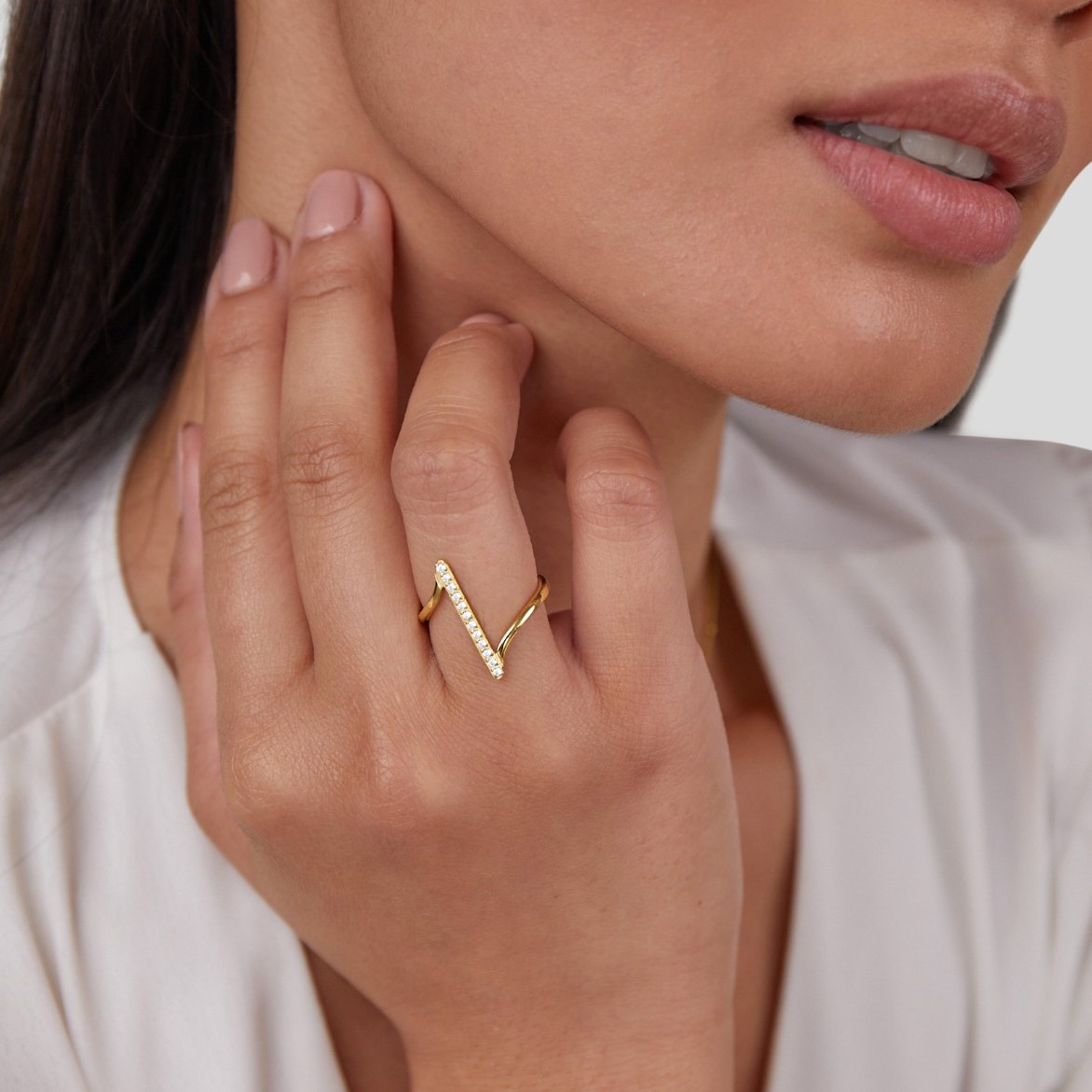 Anillo Mila de oro trenzado