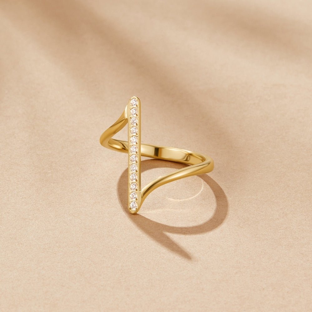 Anillo Mila de oro trenzado