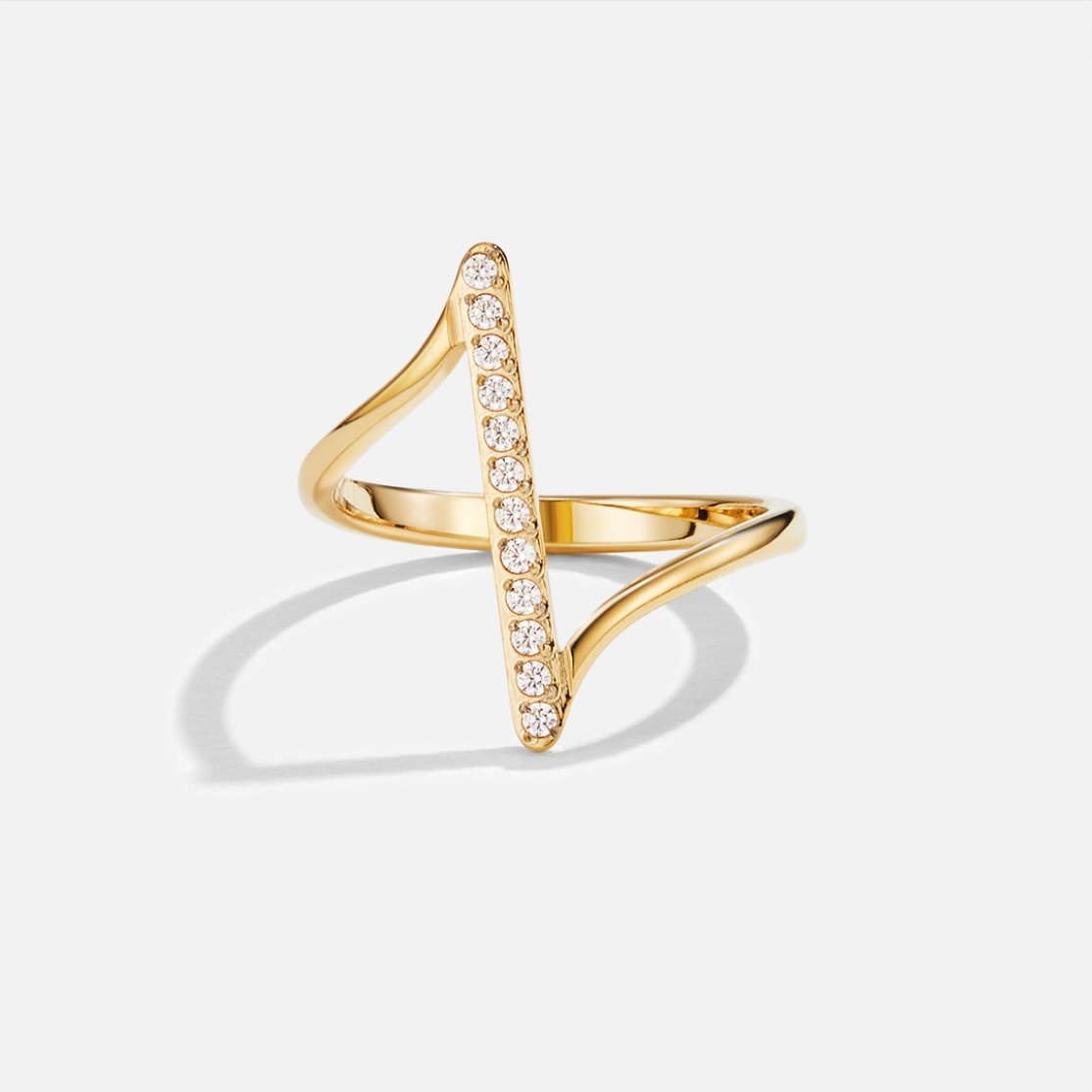 Anillo Mila de oro trenzado