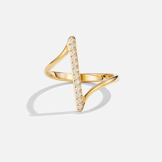 Mila braided gold ring