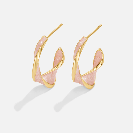 Braided hoop earrings