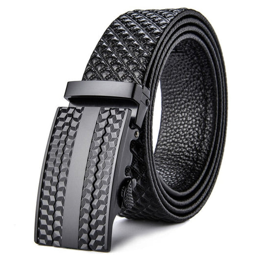 Rock-style leather belt